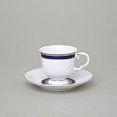 Vicomte 92018: Cup espresso 80 ml  plus  saucer 120 mm, Thun 1794 Carlsbad porcelain