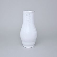 Vase 19 cm, Thun 1794 Carlsbad porcelain, BERNADOTTE frost, Platinum line