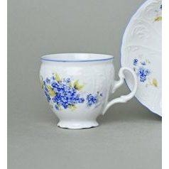 Cup tall coffee 150 ml, Thun 1794 Carlsbad porcelain, BERNADOTTE Forget-me-not-flower