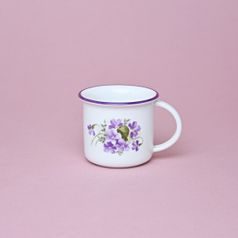 Hrnek Tina mini 100 ml, fialky, Český porcelán a.s.
