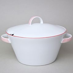 Soup tureen 3 l, Thun 1794, karlovarský porcelán, TOM red line