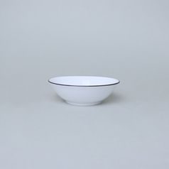 Miska 13 cm, Jana (Angelika) černá linka, Thun 1794, karlovarský porcelán