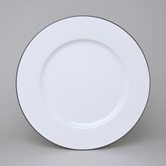 Dinner Plate 26 cm, ELLA Black Line, Thun 1794 Carlsbad Porcelain