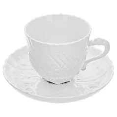 Cup 250 ml + saucer 16,5 cm for cappuccino - Swans, Meissen porcelain