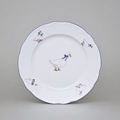 Constance husy, Talíř dezertní 19 cm, Thun 1794, karlovarský porcelán