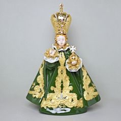 Prague Infant Jesus, Big size, 41,5 x 19,5 x 57,5 cm, Color, Porcelain Figures Duchcov