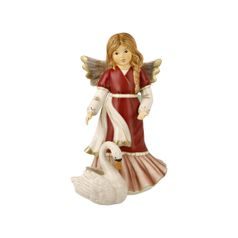 Angel Graceful swan friend 12,5 / 12,5 / 25 cm, stoneware, Goebel