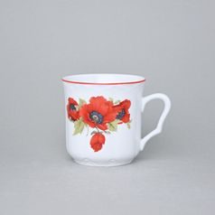 Hrnek Karel 0,27 l, vlčí mák, Český porcelán a.s.