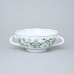 Šálek bujón (na polévku) s oušky 250 ml, zelený cibulák, Český porcelán a.s.