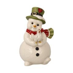 Snowman figurine Favorite Place 8 / 7 / 12.5 cm, stoneware, Goebel