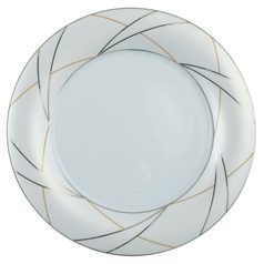 Plate flat round 28 cm, Jade 3669 Silk, Tettau Porcelain