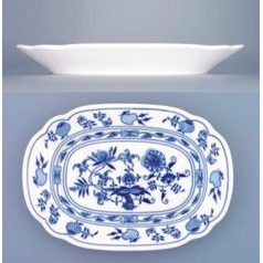 Flat oval dish 24 cm, Original Blue Onion Pattern, QII