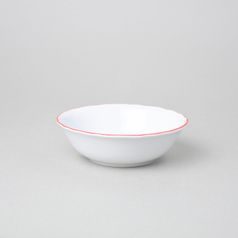 Red line: Bowl compot 14 cm, rokoko white, Cesky porcelan a.s.