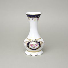 440: Váza 20 cm, Sonáta, kobalt + růže, Leander Loučky