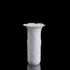 Vase 18 cm Rosengarten, Biscuit china, Kaiser 1872, Goebel
