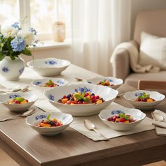 Cukřenka 220 ml, Thun 1794, karlovarský porcelán, BERNADOTTE modrá růže