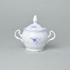 Sugar bowl 0,22 l, Thun 1794Carlsbad porcelain, BERNADOTTE Forget-me-not-flower