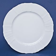 Dish round 30 cm (club plate), Thun 1794 Carlsbad porcelain, BERNADOTTE white