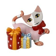 Cat Bella 8.5 / 5 / 7.5cm, biscuit china, Cats Goebel R. Wachtmeister