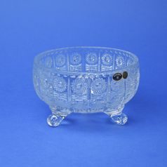 Bowl 3-footed 18 cm, 500 pk cut, Bohemia Crystal