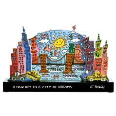 Figurine James Rizzi - City of Dreams, 48 / 11,5 / 28,5 cm, Porcelain, Goebel