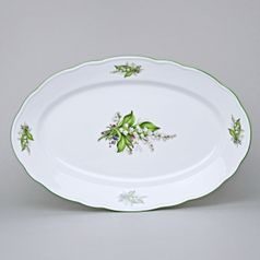 Dish oval 35 cm, Lily-of-the-valley, Cesky porcelan a.s.