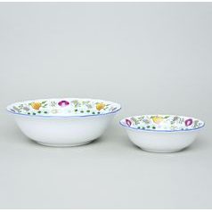 Compot/salad set for 6 pers., COLOURED ONION PATTERN