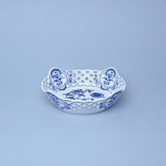 Bowl square perforated 17 cm, Original Blue Onion Pattern