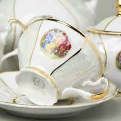 The Three Graces: Cup + saucer tea 205 ml / 16 cm, Thun 1794, karlovarský porcelán, BERNADOTTE