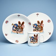 Children's set "Mole and Friends on the boat", Thun 1794 Carlsbad porcelain