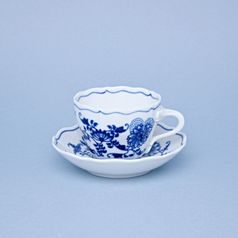 Cup and saucer A/2 + B, 170 ml / 14 cm, Original Blue Onion Pattern