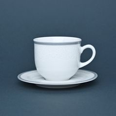 Cup 230 ml plus saucer 155 mm, Thun 1794 Carlsbad porcelain, OPAL 80446