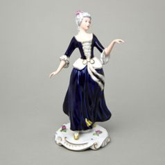 Lady Rococo 12 x 7 x 25 cm, isis, Porcelain Figures Duchcov