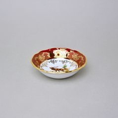Miska 13 cm, myslivecká - rubín, Queen's Crown