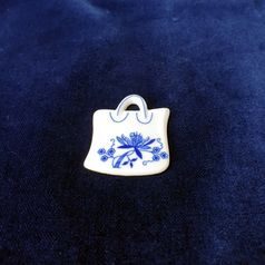 Magnet Shopping bag 6,2 x 4 cm, Original Blue Onion Pattern