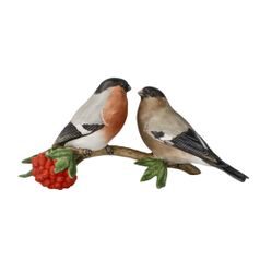 Bullfinch couple 23,5 / 8,5 / 11 cm, biscuit porcelain, Goebel