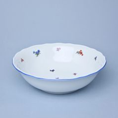 Salad bowl 23 cm, Házenka with blue line, Český porcelán a.s.