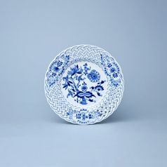 Talíř prolamovaný 18 cm, Cibulák, originální z Dubí