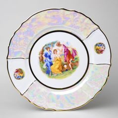The Three Graces: Plate dining 27 cm, Thun 1794, karlovarský porcelán, BERNADOTTE