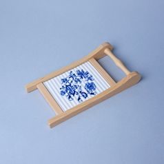 Valcha mini s dřevěným rámečkem 11 x 9 cm, Cibulák, originální z Dubí