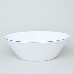 Bowl deep 24 cm, Thun 1794 Carlsbad porcelain, TOM blue