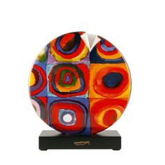 Vase Squares 21 / 6 / 22.5 cm, porcelain, W. Kandinsky, Goebel