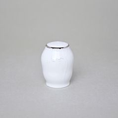 Shaker - salt, Thun 1794 Carlsbad porcelain, BERNADOTTE frost, Platinum line