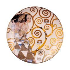 Wall plate Gustav Klimt - Expectation, 21 cm, Fine Bone China, Goebel