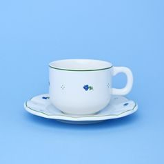 Cup 250 ml plus saucer 17 cm, Benedikt blue flowers, G. Benedikt 1882