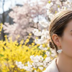 Earrings: Blue Hearts, Porcelain Jewels Studio Mallys