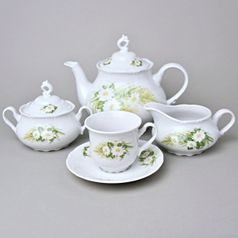 Tea set for 6 persons, Thun 1794 Carlsbad porcelain, CONSTANCE 80262