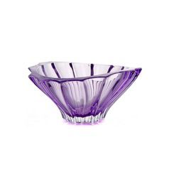 Crystal Bowl Plantica, Amethyst color, 22 cm, Aurum Crystal