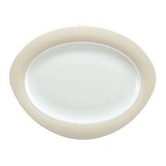 Platter oval 35 cm, Trio 23600 Vanilla, Seltmann Porcelain