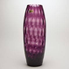 Egermann: Vase Amethyst Olive, h: 31 cm, Crystal Vases Egermann